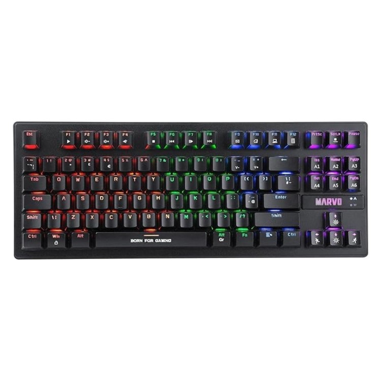 Marvo Scorpion KG909-UK Full Size Mechanical Back Light Wired Gaming Keyboard Black