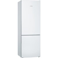 Bosch Serie 4 KGE49VW4AG 201x70cm 412L Freestanding Fridge Freezer - White