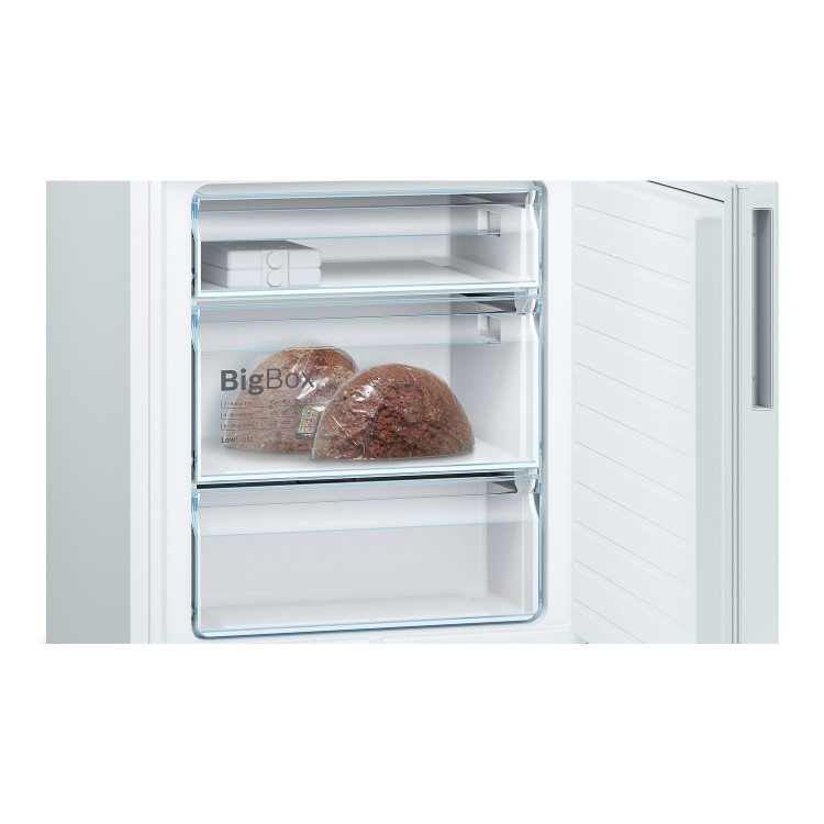 Bosch Serie 4 KGE49VW4AG 201x70cm 412L Freestanding Fridge Freezer - White