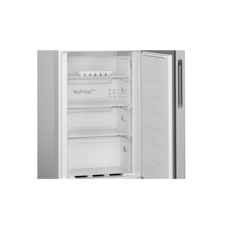 Bosch Series 2 255 Litre 50/50 Freestanding Fridge Freezer With FreshSense - Silver  