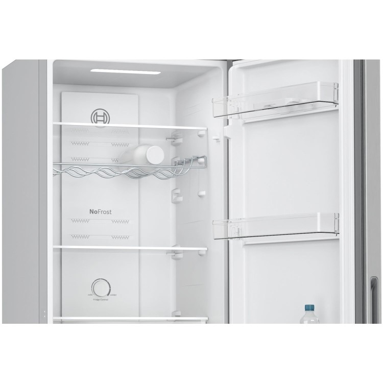 Refurbished Bosch Series 2 KGN27NLEAG Freestanding 255 Litre 50/50 Frost Free Fridge Freezer Stainless Steel