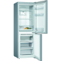 Refurbished Bosch Serie 2 KGN33NLEAG Freestanding Frost Free Fridge Freezer With Easy-access Freezer Shelf Stainless Steel