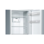 Refurbished Bosch Serie 2 KGN33NLEAG Freestanding Frost Free Fridge Freezer With Easy-access Freezer Shelf Stainless Steel