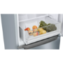 Refurbished Bosch Serie 2 KGN33NLEAG Freestanding Frost Free Fridge Freezer With Easy-access Freezer Shelf Stainless Steel