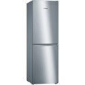 KGN34NLEAG Bosch Serie 2 300 Litre 50/50 Freestanding Fridge Freezer Frost Free - Stainless Steel Look