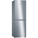 KGN34NLEAG Bosch Serie 2 300 Litre 50/50 Freestanding Fridge Freezer Frost Free - Stainless Steel Look