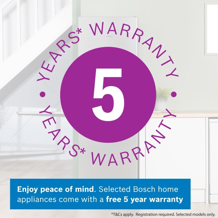 Bosch Serie 2 300 Litre 50/50 Freestanding Fridge Freezer Frost Free - Stainless Steel Look