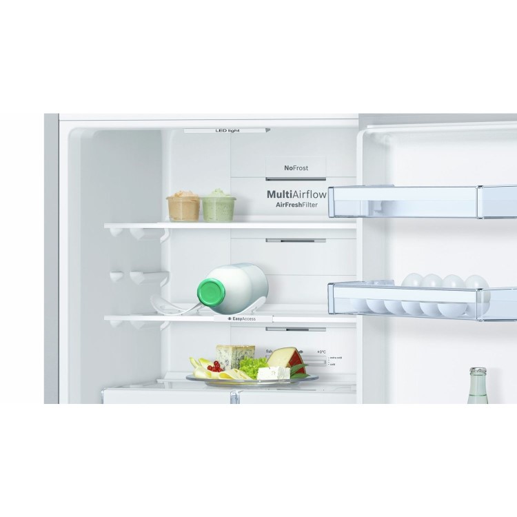 Bosch Serie 8 KGN34XL35G Freestanding Fridge Freezer Frost Free - Stainless Steel Look