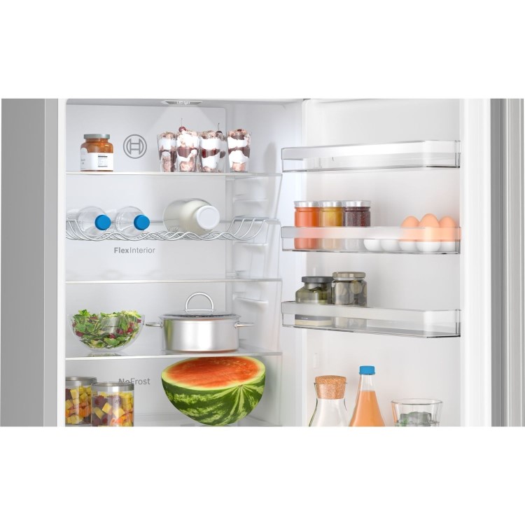 Refurbished Bosch Series 4 KGN392LAFG Frestanding 399 Litre 70/30 Frost Free Fridge Freezer Stainless Steel