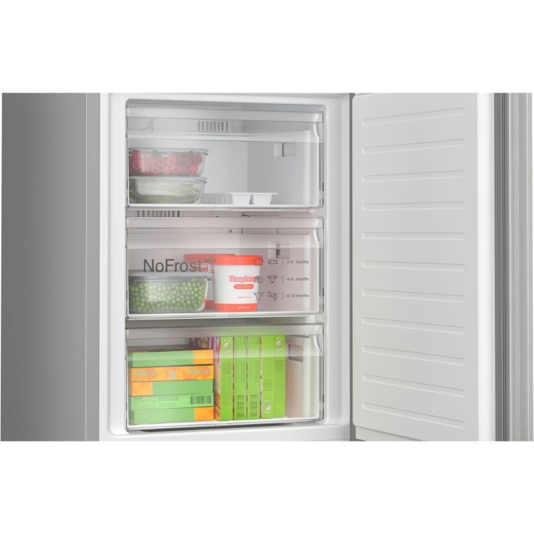 Refurbished Bosch Series 4 KGN392LAFG Frestanding 399 Litre 70/30 Frost Free Fridge Freezer Stainless Steel