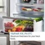 Refurbished Bosch Series 4 KGN392LAFG Frestanding 399 Litre 70/30 Frost Free Fridge Freezer Stainless Steel
