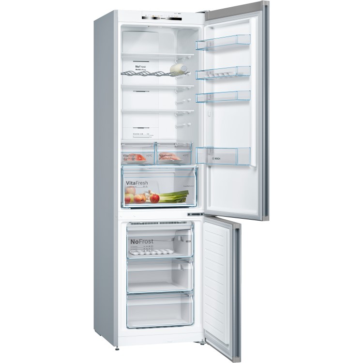 Bosch KGN39IJ3AG Serie 4 203x60cm Vario Style NoFrost Freestanding Fridge Freezer With Exchangeable Colour Front