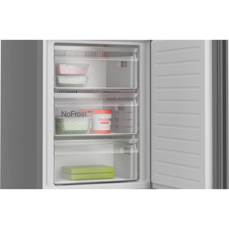 Bosch Series 4 363 Litre 70/30 Freestanding Fridge Freezer - Cast Iron
