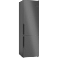 Bosch Series 4 363 Litre Freestanding Fridge Freezer - Black Stainless Steel