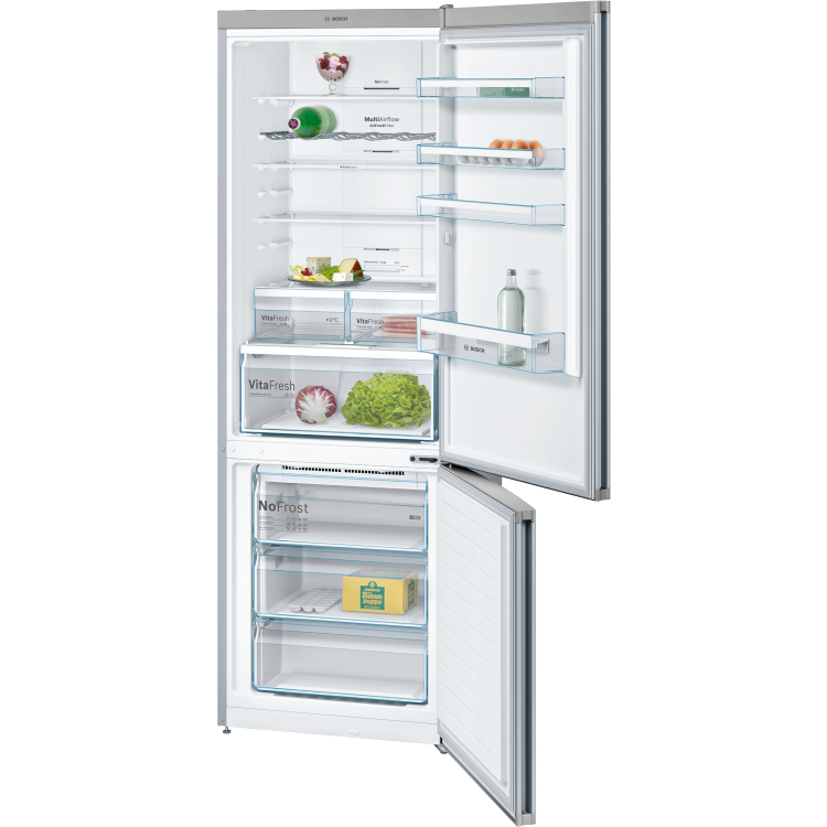 Bosch KGN49XL30G 435L A++ Freestanding Fridge Freezer - Stainless Steel