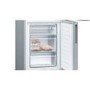 Refurbished Bosch Serie 4 KGV33VLEAG Freestanding 287 Litre 60/40 Fridge Freezer Stainless Steel