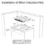 Sharp KH-IST60 60cm Four Zone Induction Hob - Black