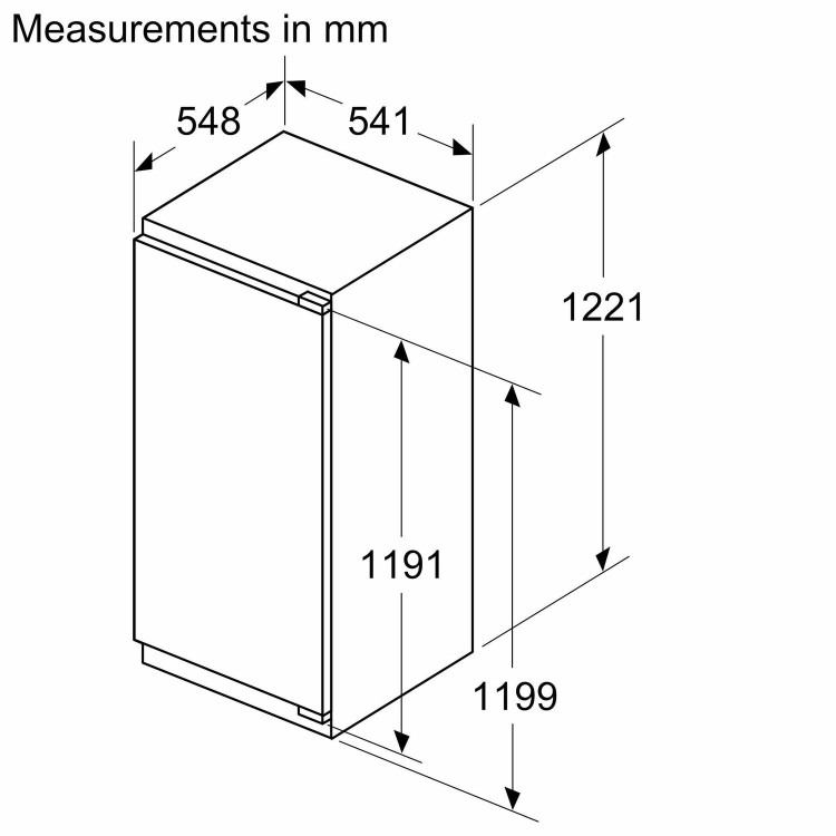 Neff N50 204 Litre In-column Integrated Fridge