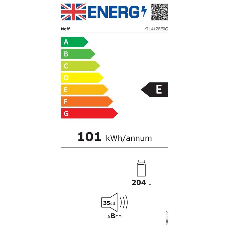 Neff N50 204 Litre In-column Integrated Fridge