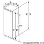 Neff N70 319 Litre In-column Integrated Fridge