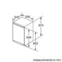 Refurbished Siemens KI21RAFF0 Integrated 144 Litre Larder Fridge