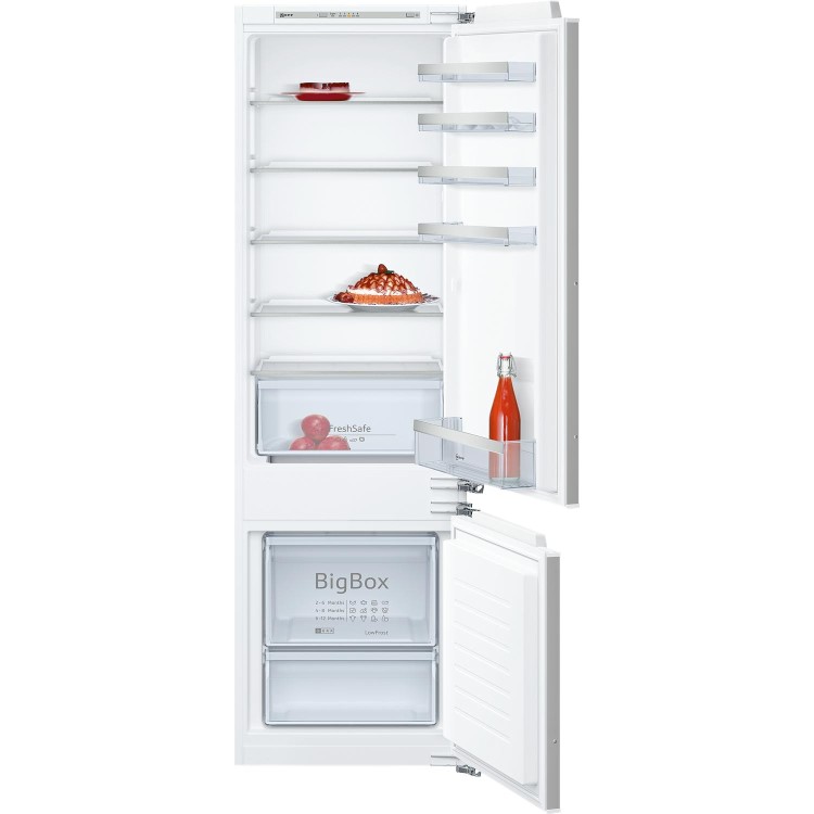 Neff KI5872F30G 54cm Wide 70-30 Integrated Upright Fridge Freezer - White
