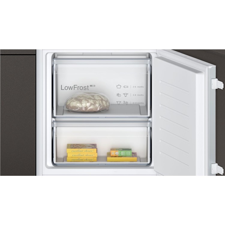 Refurbished Neff N50 KI5872SE0G Integrated 270 Litre 70/30 Low Frost Fridge Freezer White