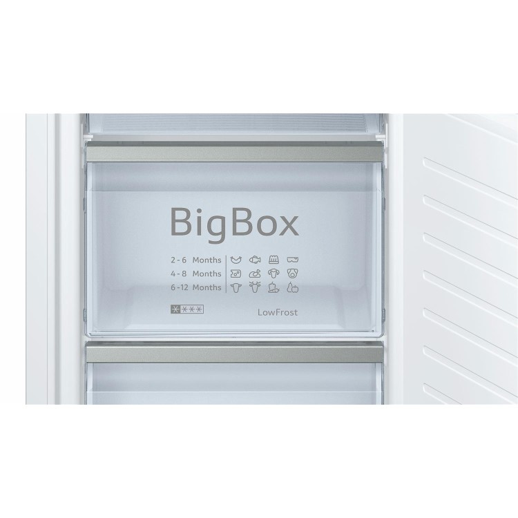 Neff KI6863F30G 56cm Wide 60-40 Integrated Upright Fridge Freezer - White