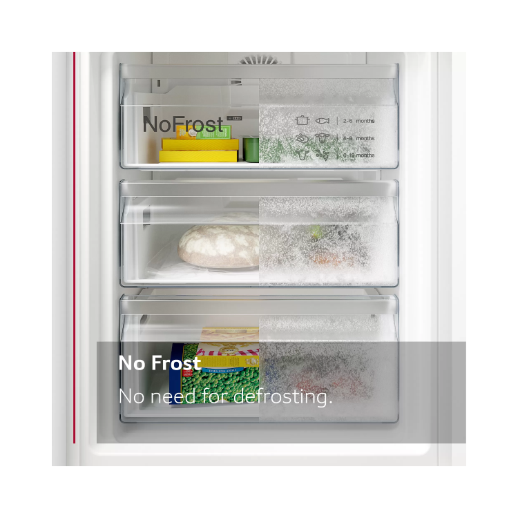 Refurbished Neff KI7861FE0G Integrated 260 Litre 70/30 Frost Free Fridge Freezer White