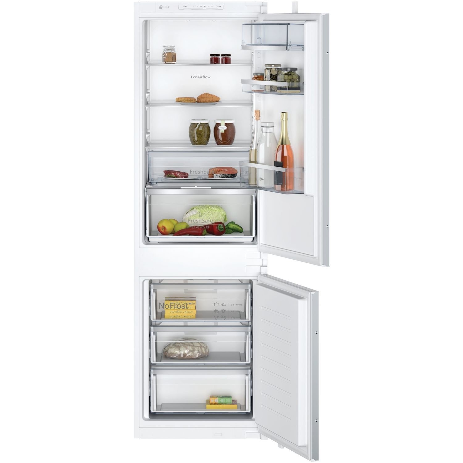 Neff N50 260 Litre 70/30 Integrated Fridge Freezer