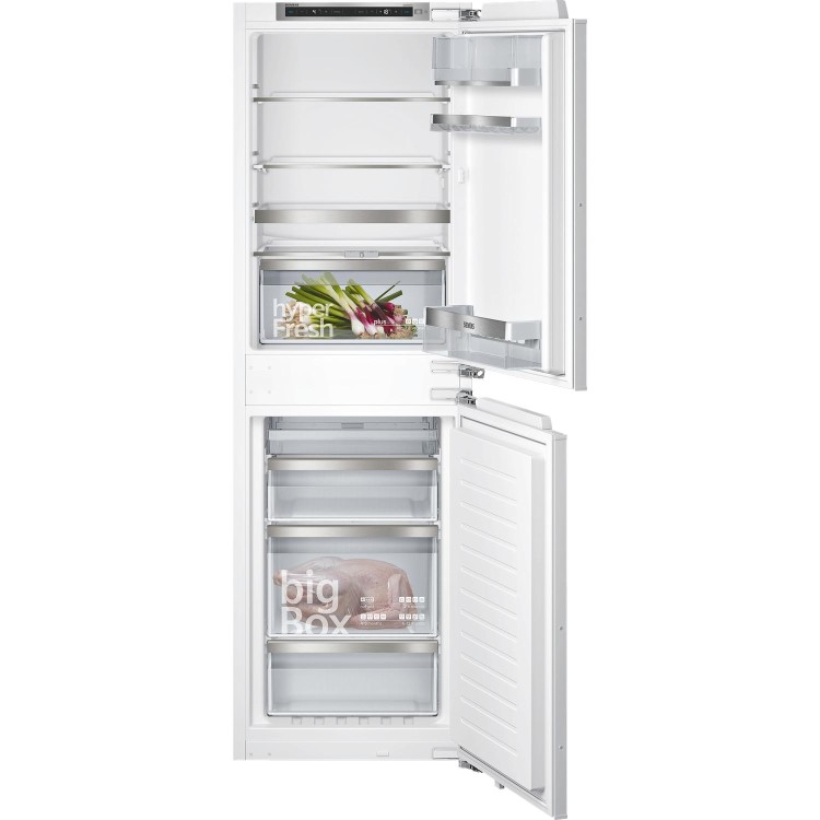 Siemens KI85NAD30G 56cm Wide Frost Free 50-50 Integrated Upright Fridge Freezer - White