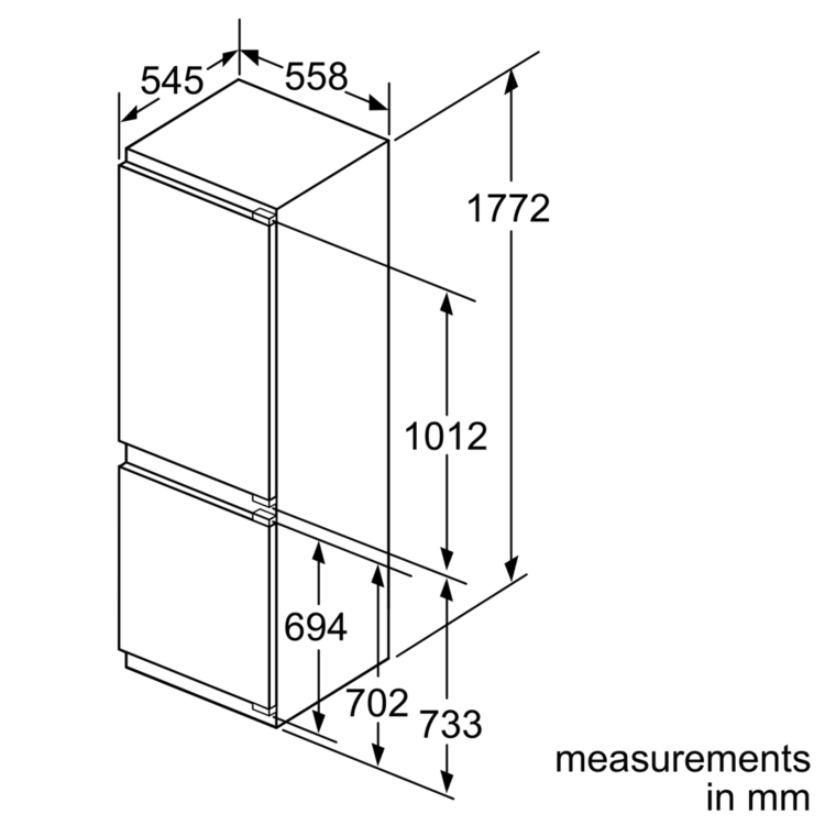 Siemens KI86FPF30G iQ700 177x56cm 223L Integrated Fridge Freezer With Double hyperFresh Drawers