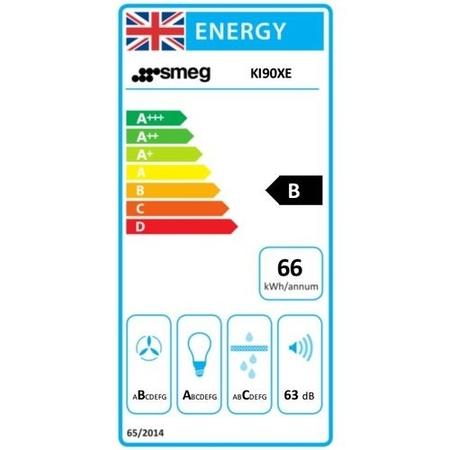 Refurbished Smeg KI90XE 90cm Slimline Island Hood Stainless Steel