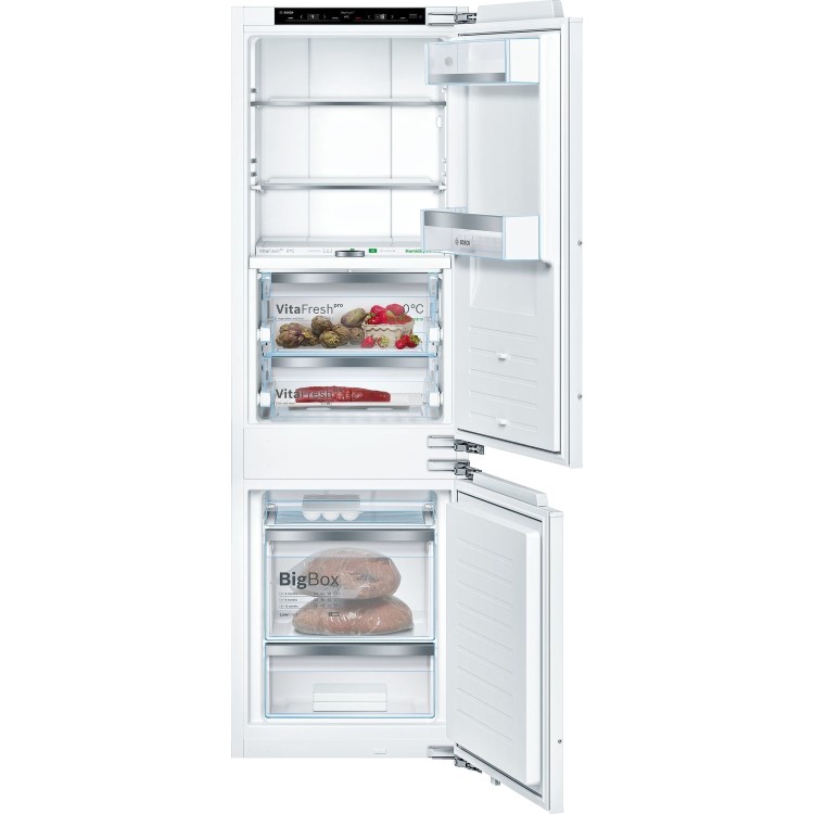 Refurbished Bosch Serie 8 KIF86PFE0 Integrated 223 Litre 60/40 Frost Free Fridge Freezer