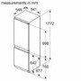 Refurbished Bosch Series 4 KIN86VSE0G Integrated 260 Litre 60/40 Frost Free Fridge Freezer White