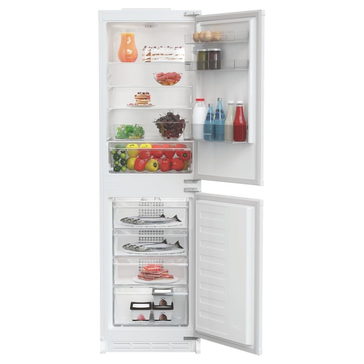 Refurbished Indesit KINH 1261B4 UK Integrated 254 Litre 50/50 Frost Free Fridge Freezer