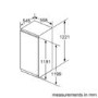 Refurbished Bosch Serie 6 KIR41AFF0 Integrated In-Column 211 Litre Larder Fridge