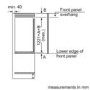 Refurbished Bosch Serie 6 KIR41AFF0 Integrated In-Column 211 Litre Larder Fridge