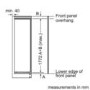Bosch Series 6 310 Litre Integrated Fridge