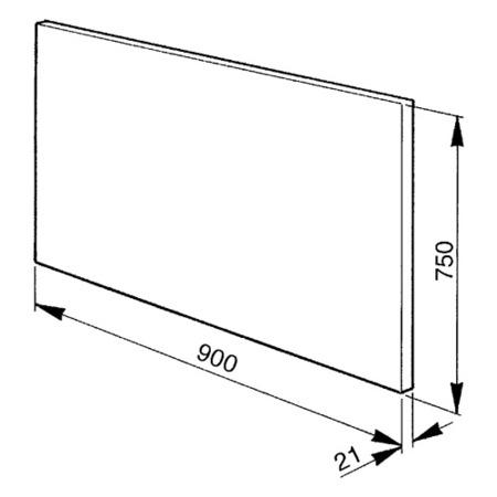 Smeg KIT1CSP19 90cm Splashback - Stainless Steel