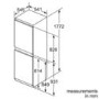 Refurbished Bosch Serie 4 KIV85VSF0G Integrated 259 Litre 50/50 Fridge Freezer
