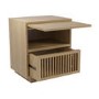 Oak Bedside Table with Drawer and Shelf - Kiyomi