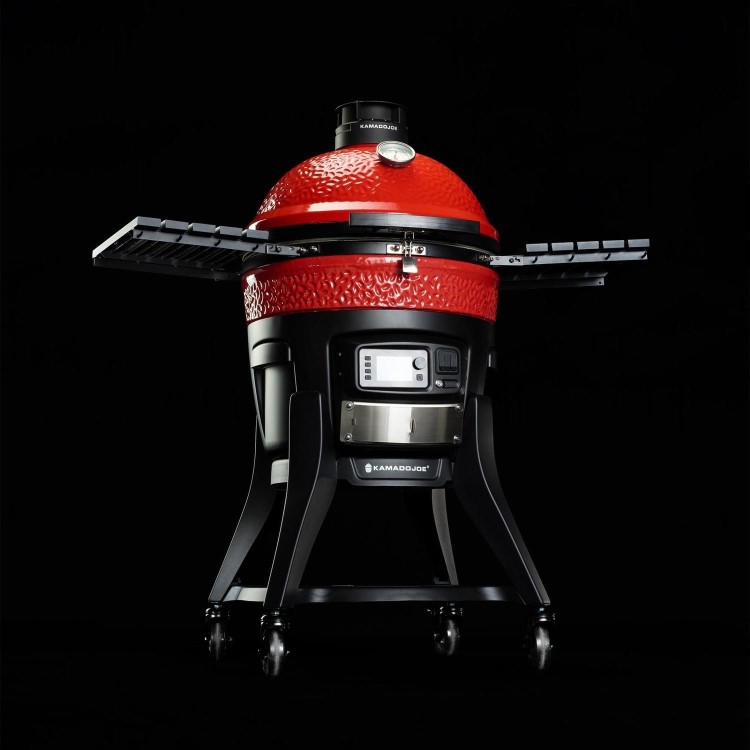 Kamado Joe Konnected Joe Digital Charcoal Grill and Smoker - Black/Red
