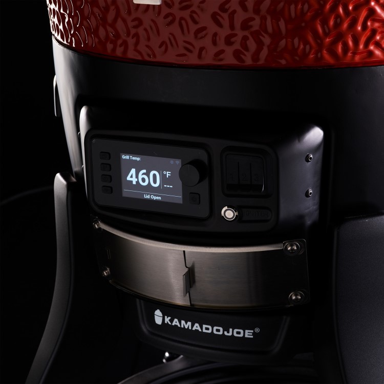 Kamado Joe Konnected Joe Digital Charcoal Grill and Smoker - Black/Red