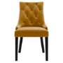 Set of 2 Mustard Yellow Velvet Dining Chairs - Kaylee
