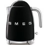 Smeg 50's style 1.7L Electric Kettle in Black - KLF03BLUK 