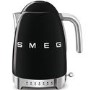 Smeg 50’s Retro Variable Temperature Kettle 1.7L –- Black - KLF04CRUK