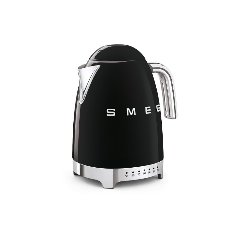 Smeg 50’s Retro Variable Temperature Kettle 1.7L –- Black - KLF04CRUK