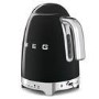 Smeg 50’s Retro Variable Temperature Kettle 1.7L –- Black - KLF04CRUK