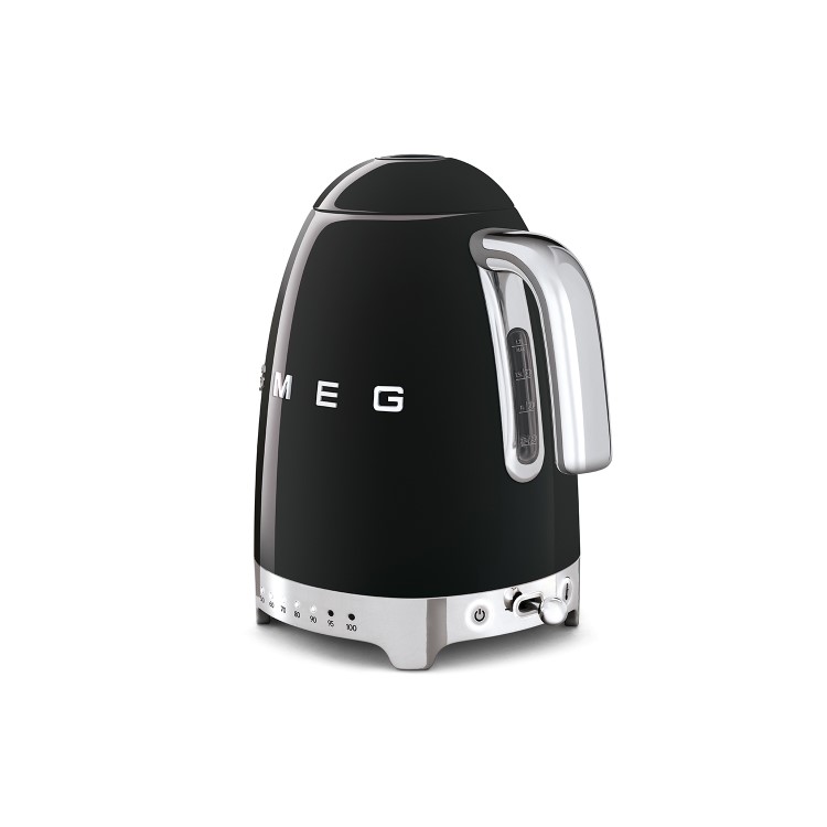 Smeg 50’s Retro Variable Temperature Kettle 1.7L –- Black - KLF04CRUK